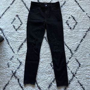 J Brand Black Distressed Jeans